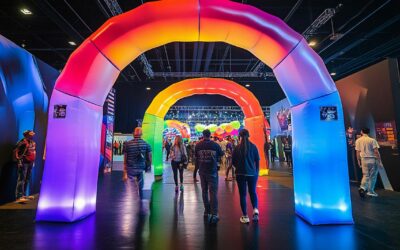 Les avantages de l&rsquo;arche publicitaire air captif pour vos événements